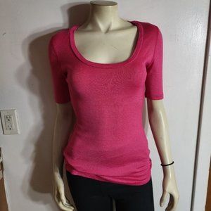 Anthropologie Michael Stars Pink Shimmer Top Sz XS/S